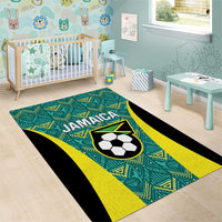 Jamaica Football Area Rug We Believe Reggae Boyz