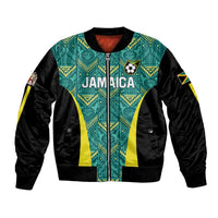 Custom Jamaica Football Bomber Jacket We Believe Reggae Boyz