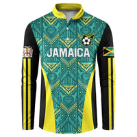 Custom Jamaica Football Button Sweatshirt We Believe Reggae Boyz