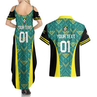 Custom Jamaica Football Couples Matching Summer Maxi Dress and Hawaiian Shirt We Believe Reggae Boyz