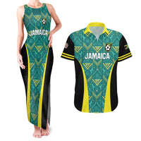 Custom Jamaica Football Couples Matching Tank Maxi Dress and Hawaiian Shirt We Believe Reggae Boyz