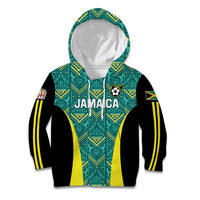 Custom Jamaica Football Kid Hoodie We Believe Reggae Boyz