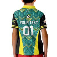 Custom Jamaica Football Kid Polo Shirt We Believe Reggae Boyz