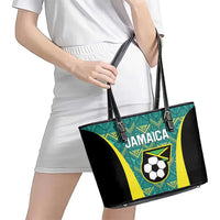 Jamaica Football Leather Tote Bag We Believe Reggae Boyz