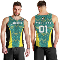Custom Jamaica Football Men Tank Top We Believe Reggae Boyz