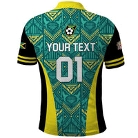 Custom Jamaica Football Polo Shirt We Believe Reggae Boyz