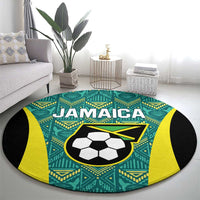 Jamaica Football Round Carpet We Believe Reggae Boyz