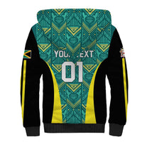 Custom Jamaica Football Sherpa Hoodie We Believe Reggae Boyz