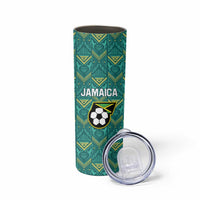 Custom Jamaica Football Skinny Tumbler We Believe Reggae Boyz