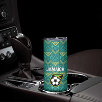 Custom Jamaica Football Skinny Tumbler We Believe Reggae Boyz