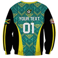 Custom Jamaica Football Sweatshirt We Believe Reggae Boyz