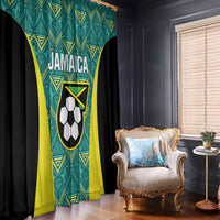 Jamaica Football Window Curtain We Believe Reggae Boyz