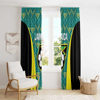Jamaica Football Window Curtain We Believe Reggae Boyz