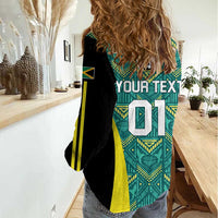 Custom Jamaica Football Women Casual Shirt We Believe Reggae Boyz