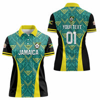 Custom Jamaica Football Women Polo Shirt We Believe Reggae Boyz