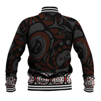 Canada Haida Totem Baseball Jacket Haida Spirit