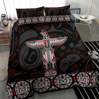Canada Haida Totem Bedding Set Haida Spirit