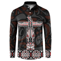 Canada Haida Totem Button Sweatshirt Haida Spirit