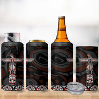 Canada Haida Totem 4 in 1 Can Cooler Tumbler Haida Spirit