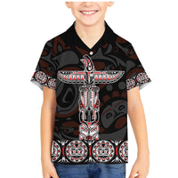 Canada Haida Totem Family Matching Mermaid Dress and Hawaiian Shirt Haida Spirit