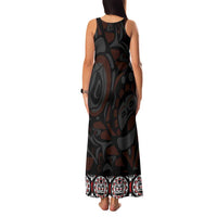 Canada Haida Totem Family Matching Tank Maxi Dress and Hawaiian Shirt Haida Spirit