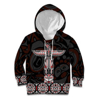 Canada Haida Totem Kid Hoodie Haida Spirit