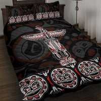 Canada Haida Totem Quilt Bed Set Haida Spirit