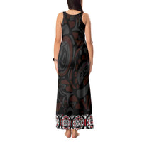 Canada Haida Totem Tank Maxi Dress Haida Spirit