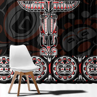 Canada Haida Totem Window Curtain Haida Spirit
