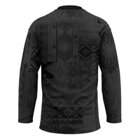 Native American Wolf Hockey Jersey Tribal Pattern