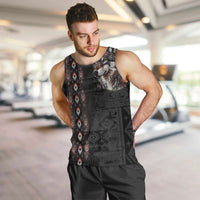 Native American Wolf Men Tank Top Tribal Pattern