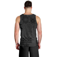Native American Wolf Men Tank Top Tribal Pattern