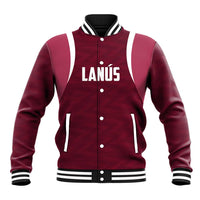 Custom Argentine Football Lanus Baseball Jacket Granate Go Champions