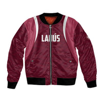 Custom Argentine Football Lanus Bomber Jacket Granate Go Champions