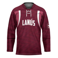 Custom Argentine Football Lanus Hockey Jersey Granate Go Champions