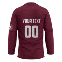 Custom Argentine Football Lanus Hockey Jersey Granate Go Champions