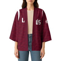 Custom Argentine Football Lanus Kimono Granate Go Champions