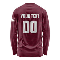 Custom Argentine Football Lanus Long Sleeve Shirt Granate Go Champions
