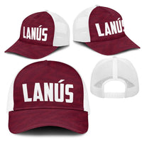 Argentine Football Lanus Mesh Trucker Cap Granate Go Champions