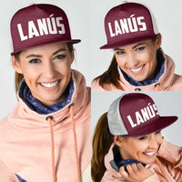 Argentine Football Lanus Mesh Trucker Cap Granate Go Champions