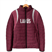 Custom Argentine Football Lanus Padded Jacket Granate Go Champions