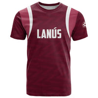 Custom Argentine Football Lanus T Shirt Granate Go Champions