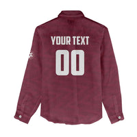 Custom Argentine Football Lanus Women Casual Shirt Granate Go Champions