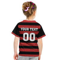 Custom Brazilian Football Big Mengo Kid T Shirt Rubro-Negro Go Glory