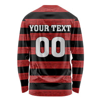 Custom Brazilian Football Big Mengo Long Sleeve Shirt Rubro-Negro Go Glory