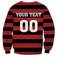 Custom Brazilian Football Big Mengo Sweatshirt Rubro-Negro Go Glory