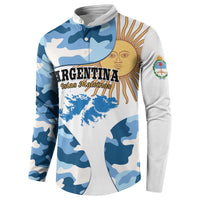 Argentina Malvinas Day Button Sweatshirt Las Malvinas Son Argentinas