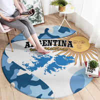 Argentina Malvinas Day Round Carpet Las Malvinas Son Argentinas