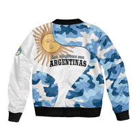 Argentina Malvinas Day Sleeve Zip Bomber Jacket Las Malvinas Son Argentinas