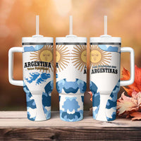Argentina Malvinas Day Tumbler With Handle Las Malvinas Son Argentinas